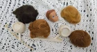 Vintage barbie doll fashion queen / midge wig lot head