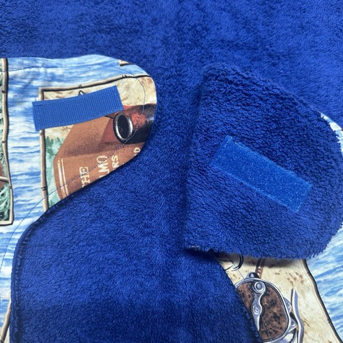 Adult Bib Clothing Protector Special Needs Elderly Washable Handmade 32” Fishing - Picture 3 of 7