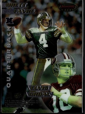 1996 Bowman's Best #2 Mirror Images Favre/Grbac/Elway/Bledsoe