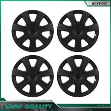 Black 13 Inch Set Of 4 Wheel Covers Snap On Full Hub Caps Fit R13 Tire Rim Black 13 Inch Set Of 4 Wheel Covers Snap On Full Hub Caps Fit R13 Tire Rim
