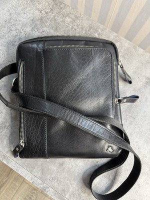 Herren Umhängetasche aus Leder von Visconti   Vintage Stil, Top Zustand