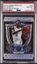 2019 PANINI PRIZM DRAFT PICKS BLUE WAVE PRIZM #72 RJ BARRETT PSA 10