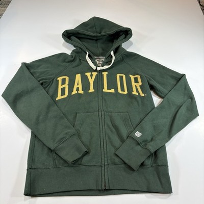 University Of Baylor Tailgate Full Zip Hoodie Size Medium Sic 'em Green/Gold BU