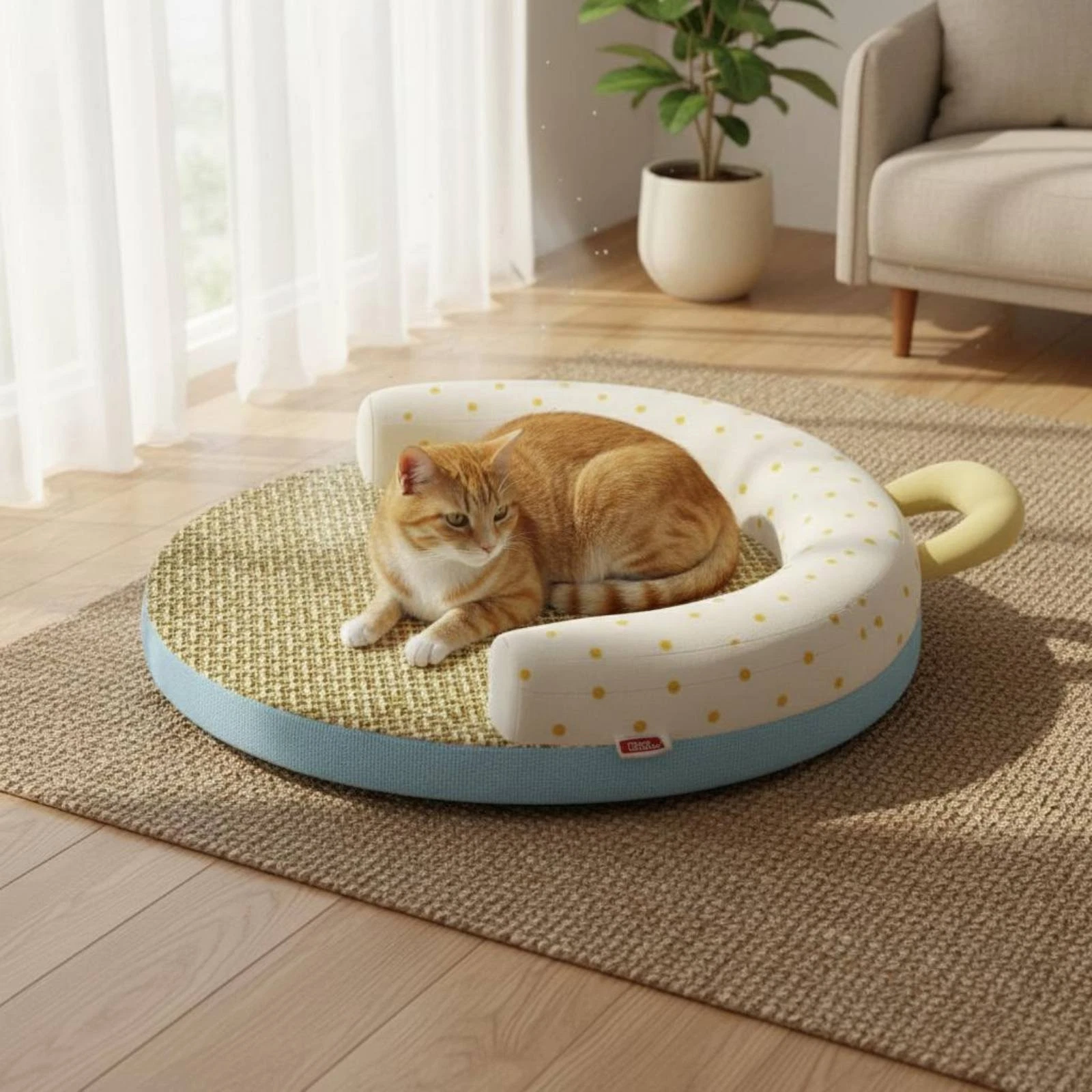 Summer Cooling Pet Bed Washable Non-Slip Cat Cushion Long-Lasting for Cats