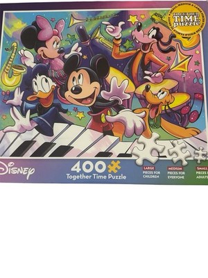 Ceaco Disney Together Time 400 Piece Jigsaw Puzzle Mickey Goofy Pluto Brand NIB