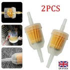 2Pcs Petrol In-Line Universal Clear Fuel Filters Fits 6mm or 8mm Pipe Filter Kit
