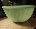 Vintage Jadite Fire King 7" Swirl Nesting Bowl?