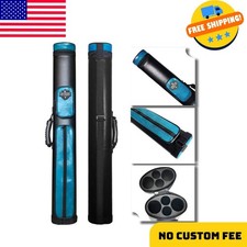 2x2 Hard cue case Oval Pool Cue Billiard Stick Carrying Case