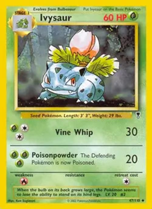 Ivysaur - 47/110 - Pokemon Legendary Collection Card WOTC NM