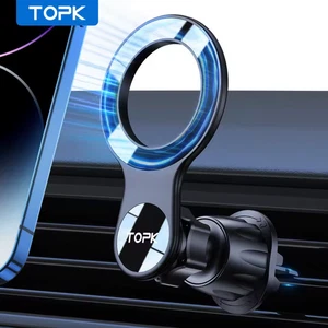 TOPK MagSafe Support de voiture, support de téléphone magnétique pour voiture Air Évent