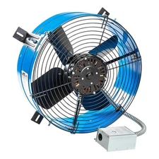 Maxx Air Gable Mount Power Attic Fan 1,600 CFM Electric Galvanized Steel In Blue