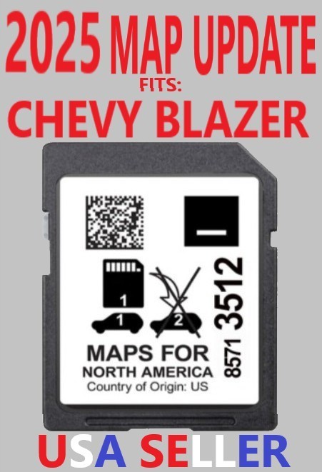 NEW 2025 UPDATE GPS Chevy BLAZER 85713512 SD Navigation Card