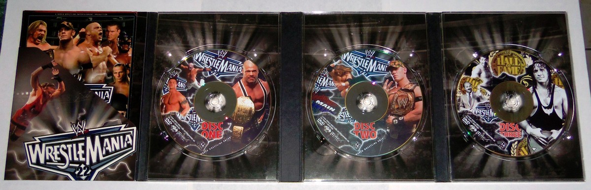 WWE: WrestleMania 22 Wrestling DVD 3 Disc Set John Cena vs Triple