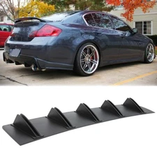 Rear Bumper Diffuser Shark 5 Fins Spoiler Lip Splitter For Infiniti G35 G37 M35
