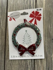 Studio Decor Christmas Tree Picture Frame Ornament Round Bow 2021 New
