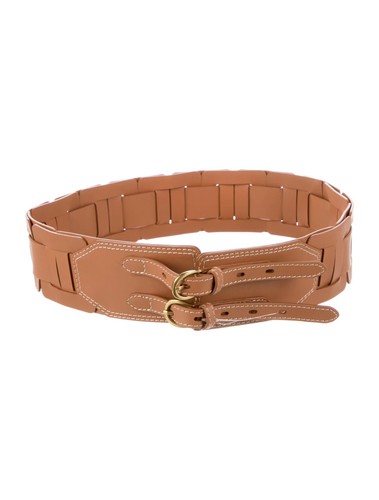 Brand New ZIMMERMANN Square Link Leather Waist Belt - Avalon - Size M/L - $595 - Picture 6 of 11