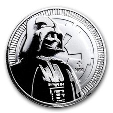 Darth Vader Star Wars 1 Oz 999 Silver 2017 Niue New Zealand Mint Bullion Coin