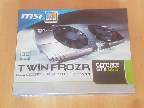 Geforce GTX 660 TWIN FROZR MSi OC Edition Grafikkarte mit OVP 2GB GDDR5 - DE