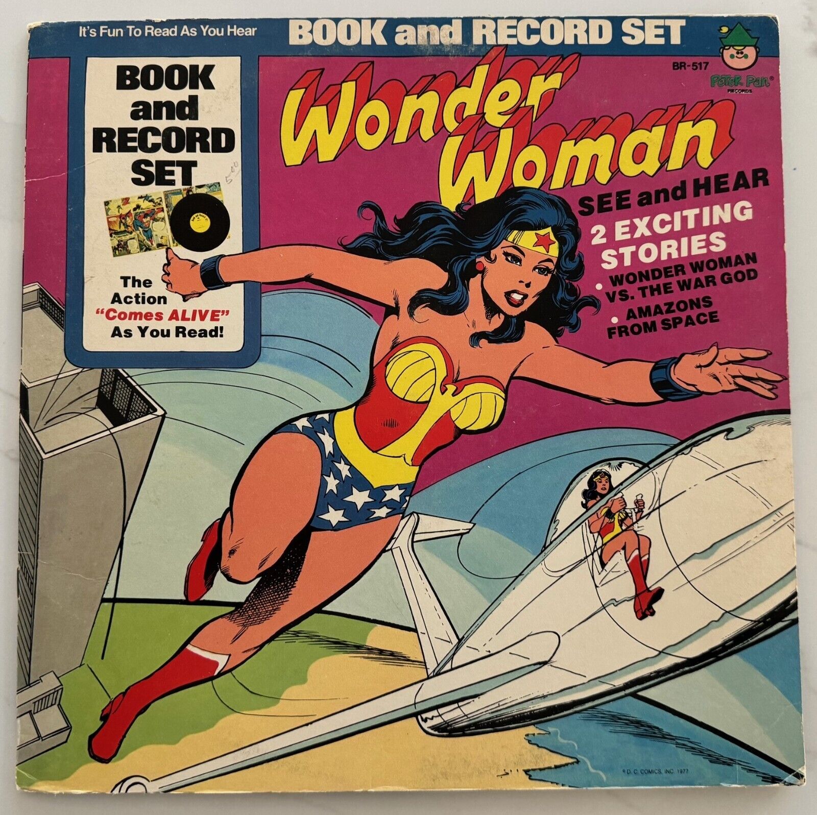 Wonder Woman Book and LP Record Set, DC Comics 1977