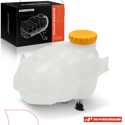 Front Coolant Reservoir Expansion Tank for  Saab 9-5 99-09 2.3L w/ Cap & Sensor