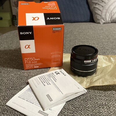 Sony DT 50mm F1.8 SAM SAL50F18 Lens New Open Box