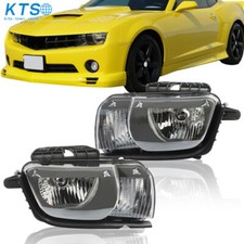 For Chevrolet Camaro 2010-2013 Headlight Halogen Black Housing Left+Right Side