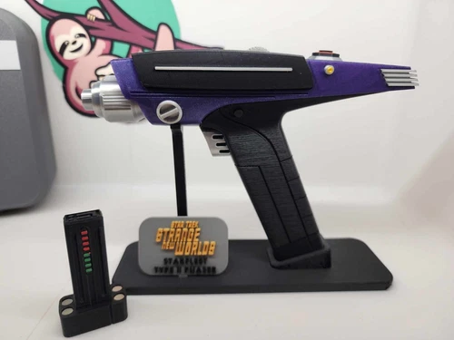 Star Trek Strange New Worlds! Type 2 Phaser Prop (Sparkle PURPLE) UPDATED 2-5-25
