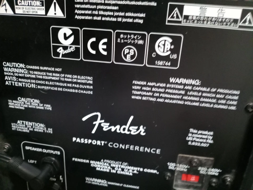 FENDER Passport Conference PR 844 - Portable PA SYSTEM 175 Watt Speakers - Image 4 of 4