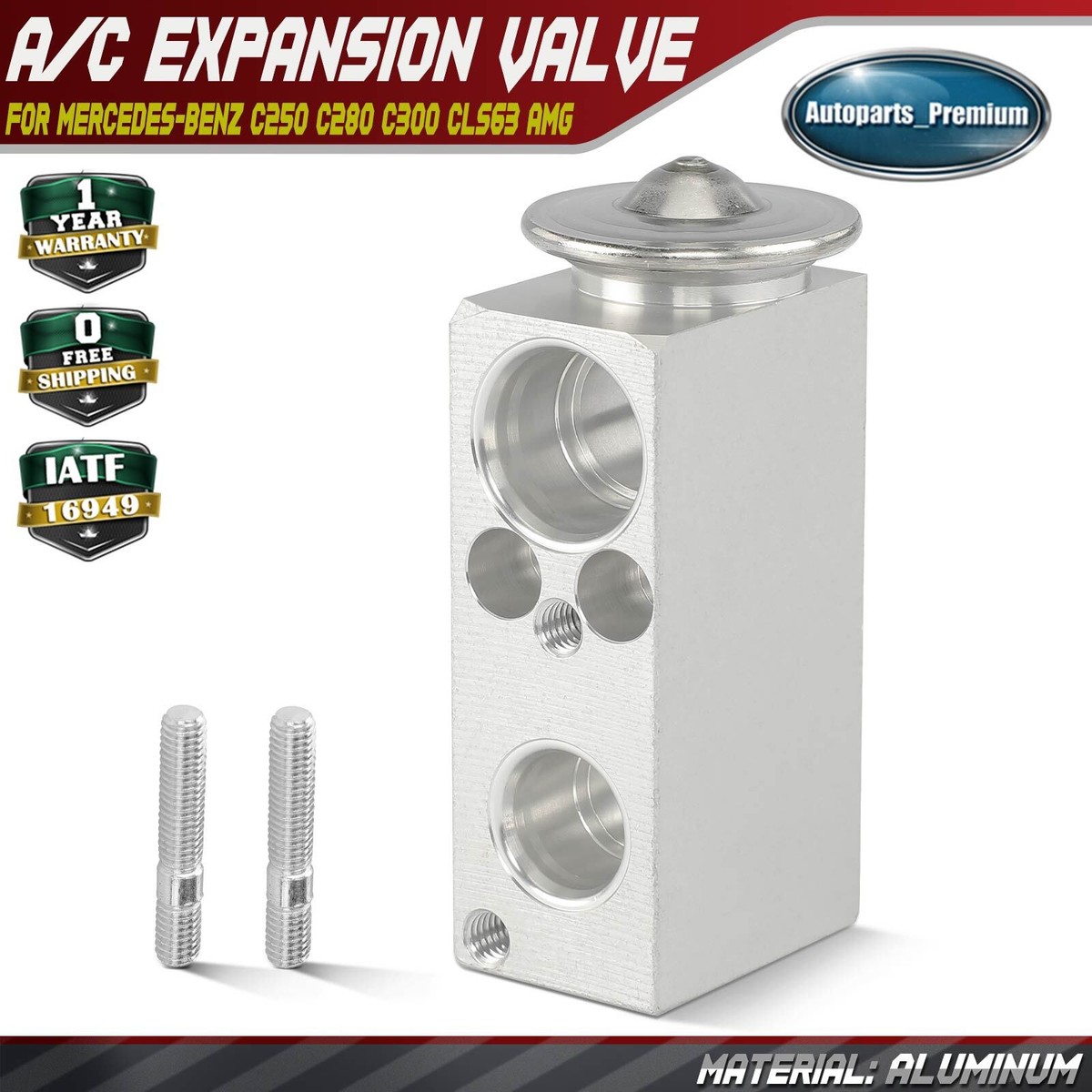 A/C Expansion Valve for Mercedes-Benz C230 C250 C280 C350 C63 AMG
