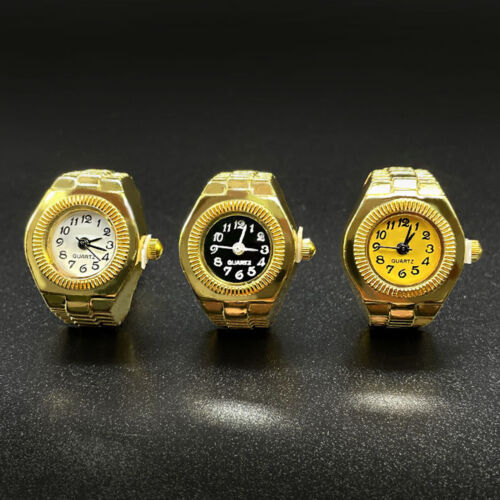 Ring Watch Novelty Vintage Finger Watch Ring Fashion Accessory Round Mini Watch