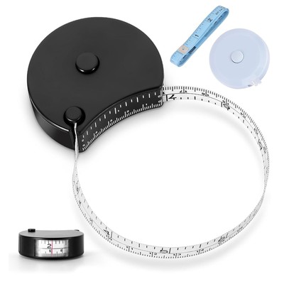 Body Tape Measure, Measuring for Weight Loss, BlACK(Upgraded ) 