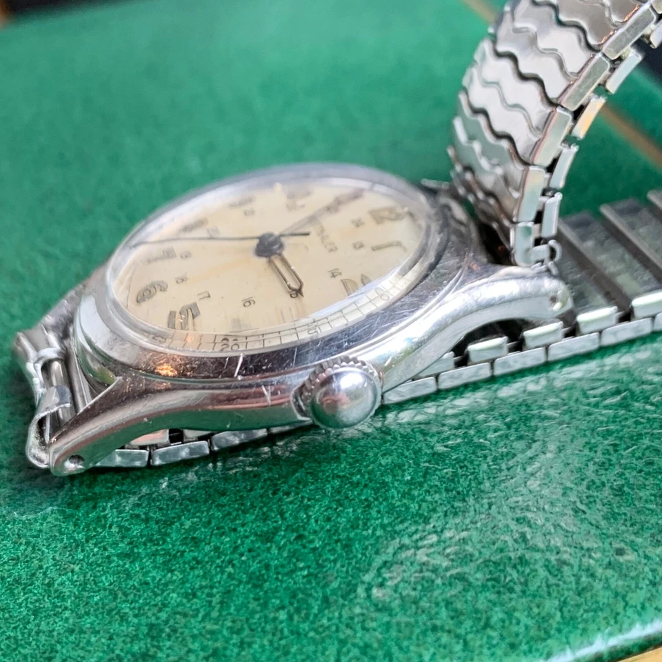 Reloj Pulsera Wittnauer Vintage Esfera 24h Acero Inoxidable Estilo Militar PIEZAS Foto 4 de 4