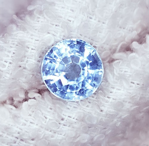 Aigue-marine Naturelle Non Chauffée 1,493 Carats - Pierre Octogonale, Pureté Et Transparence TOP