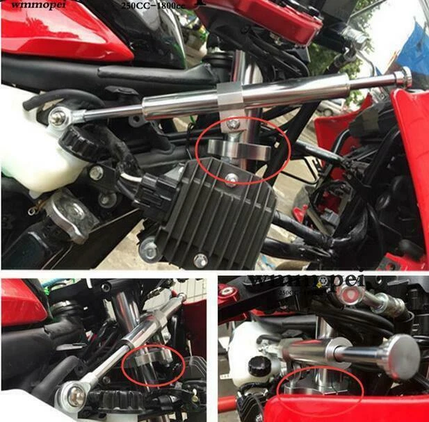 41mm Aluminum Steering Damper Fixing Clamp Bracket for Motorcycle Fork Tuning - Image 3 of 4