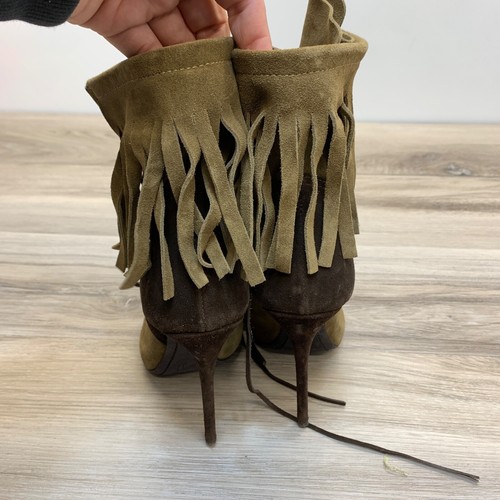 Giuseppe Zanotti Gamuza Flecos Con Cordones Tacón de Aguja Botines 37 Boho $1295 - Imagen 7 de 11
