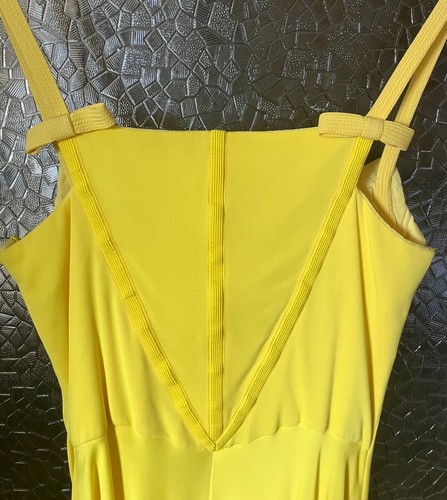 Gianni Versace 1993 S/S Couture Yellow Split Dress Size 8 US - Picture 9 of 14