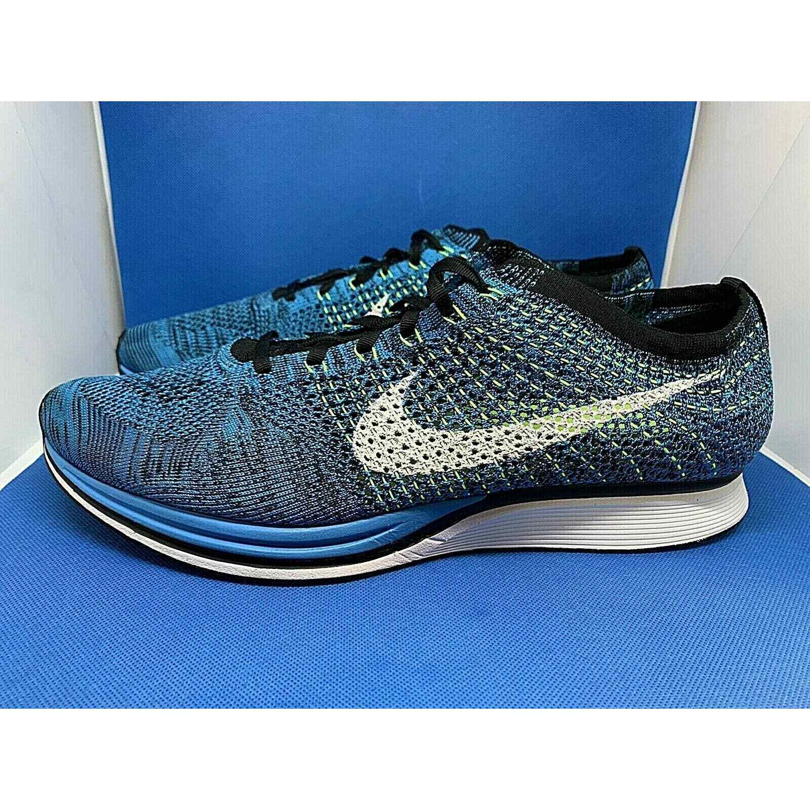 Size 14 - Nike Flyknit Racer Blue Glow 