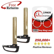 2 Uncut Key Blade Insert Aftermarket Replacement For Hyundai Cars (81996-A5020)