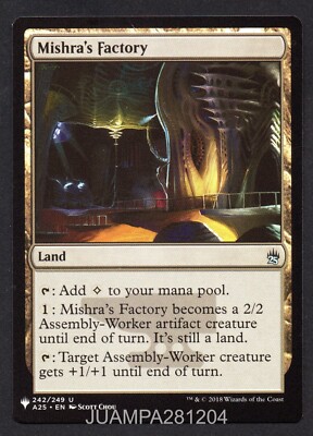 MISHRA'S FACTORY / FACTORIA DE MISHRA #242 MASTERS 25 2018 MTG