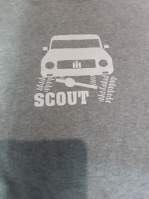 International Harvester Scout 2 Flexing T-Shirt Gray Size Large L Short Sleeve