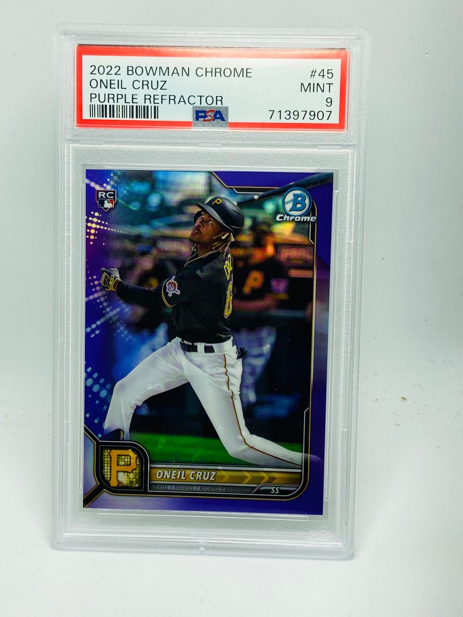 2022 Bowman Chrome - Oneil Cruz #45 Purple Refractor /250 (RC) for