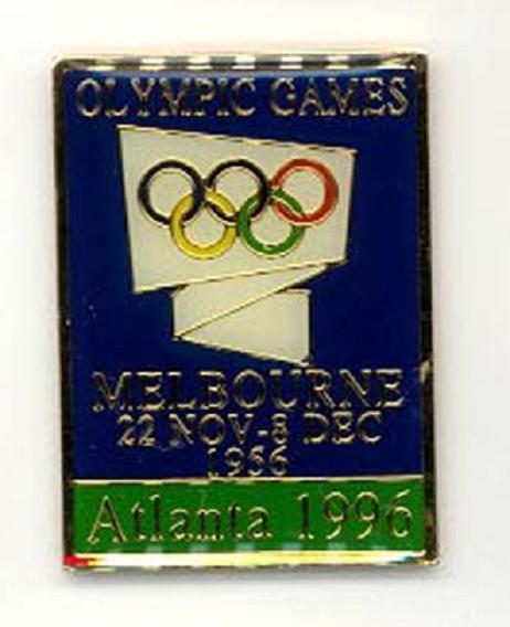 Melbourne Australia 1956 Olympic Poster Pin 40th Anniversary 1996 Lapel Pin