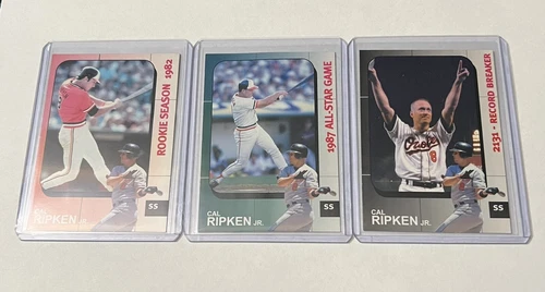 2001 Oakland Athletics Tribute Stadium Giveaway /20000 Cal Ripken Jr Full Set !