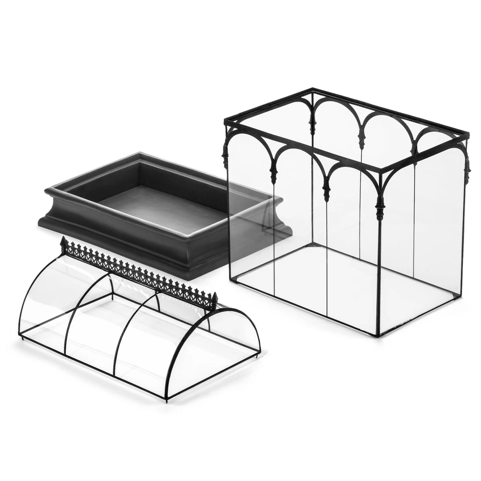 H Potter WAR150 Terrário Vidro Estojo Wardian Recipiente de Plantas Jardim Miniatura - Imagem 4 de 4