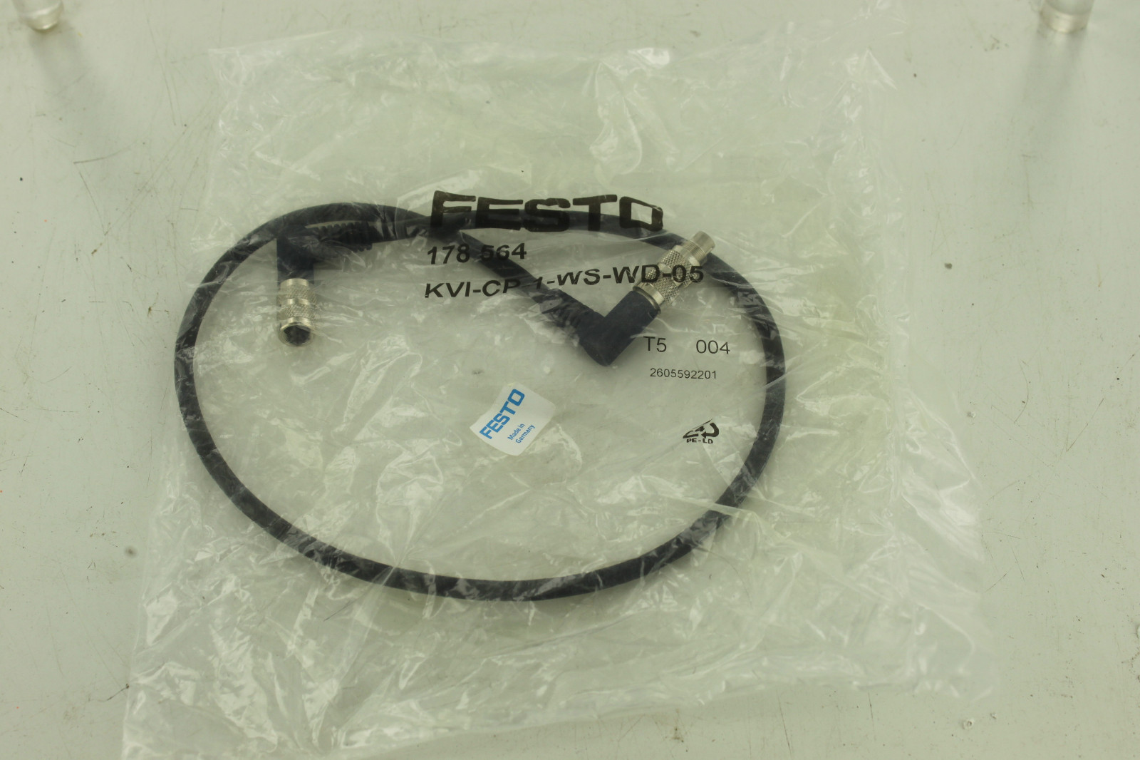 FESTO ELECTRIC KVI-CP-1-WS-WD-05 CONNECTION CABLE NEW