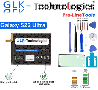 GLK für  Samsung Galaxy S22 ULTRA S908B Akku Batterie Battery EB-BS908ABY 2026