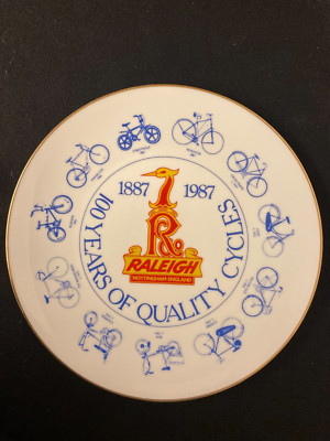 Raleigh Bicycle Anniversary Edition - Limited Edition Plate - Retro - 1987