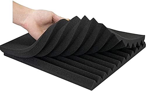 52 PACK Acoustic Foam Panels 12”×12”×1” Indoor 12"X 12"X 1" Black /Purple - Picture 2 of 7