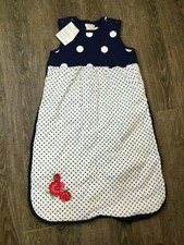New Pitter Patter 6-12 month Sleep Sack Blanket Polka Dot NWT Button Zip