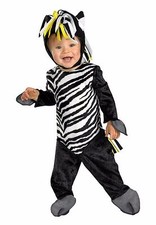 ZANY ZEBRA INFANT COSTUME-Zany Zebra Costumes Size Small 0-6 months-New